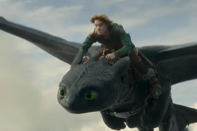 Still uit de film 'How to train a dragon'.