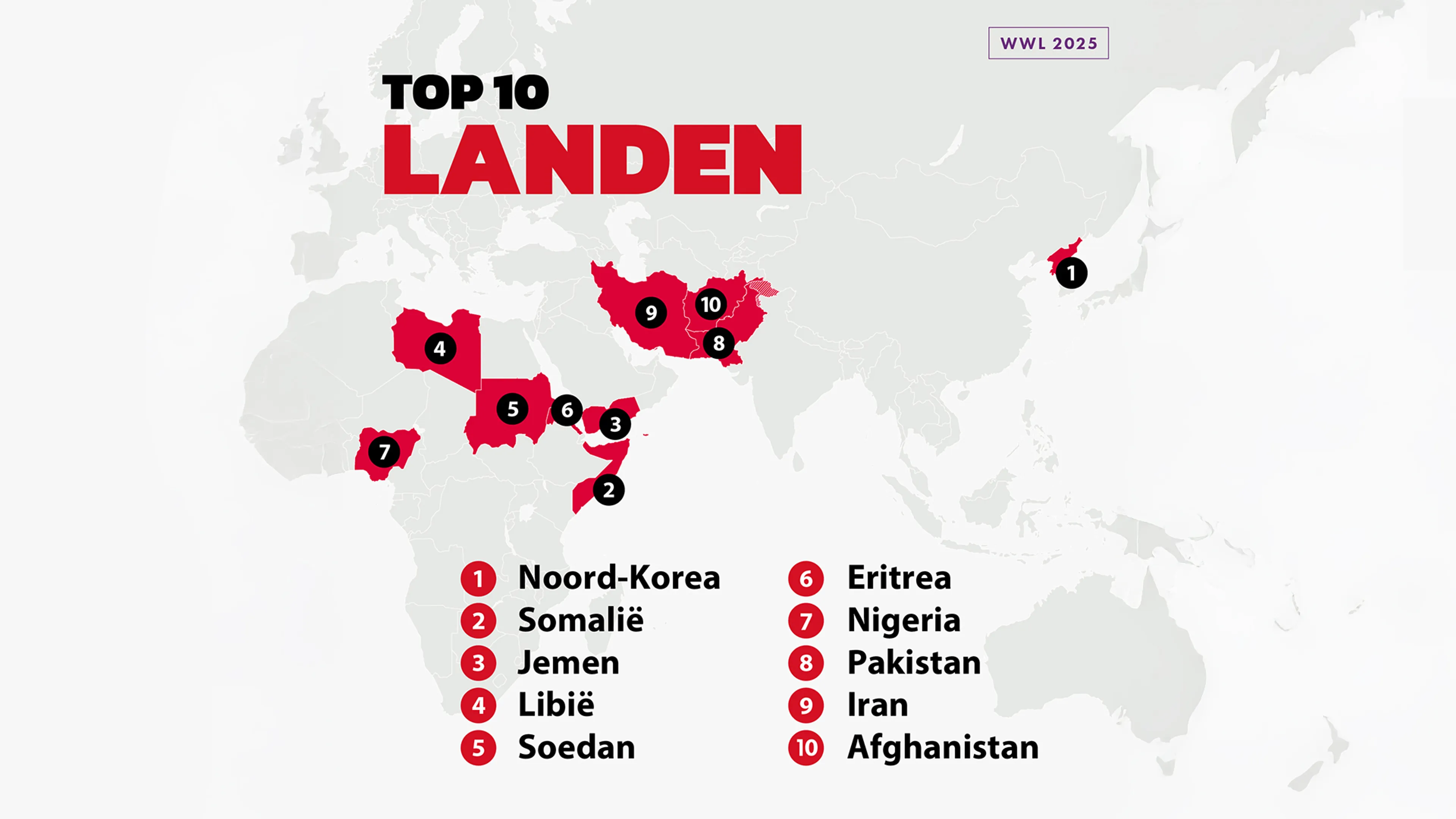 Open Doors - Ranglijst 2025