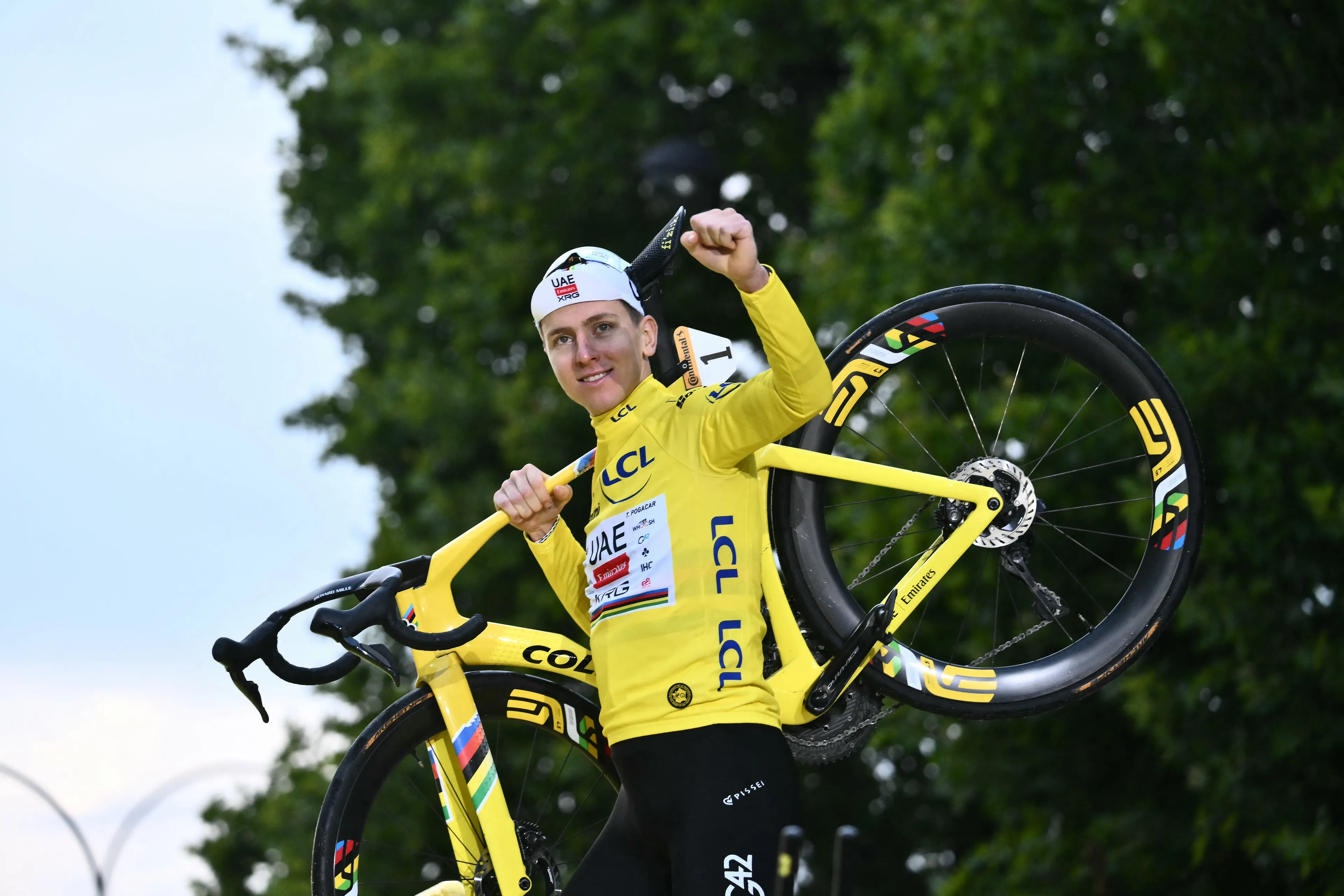 De Sloveen Tadej Pogacar won in 2025 de Tour de France