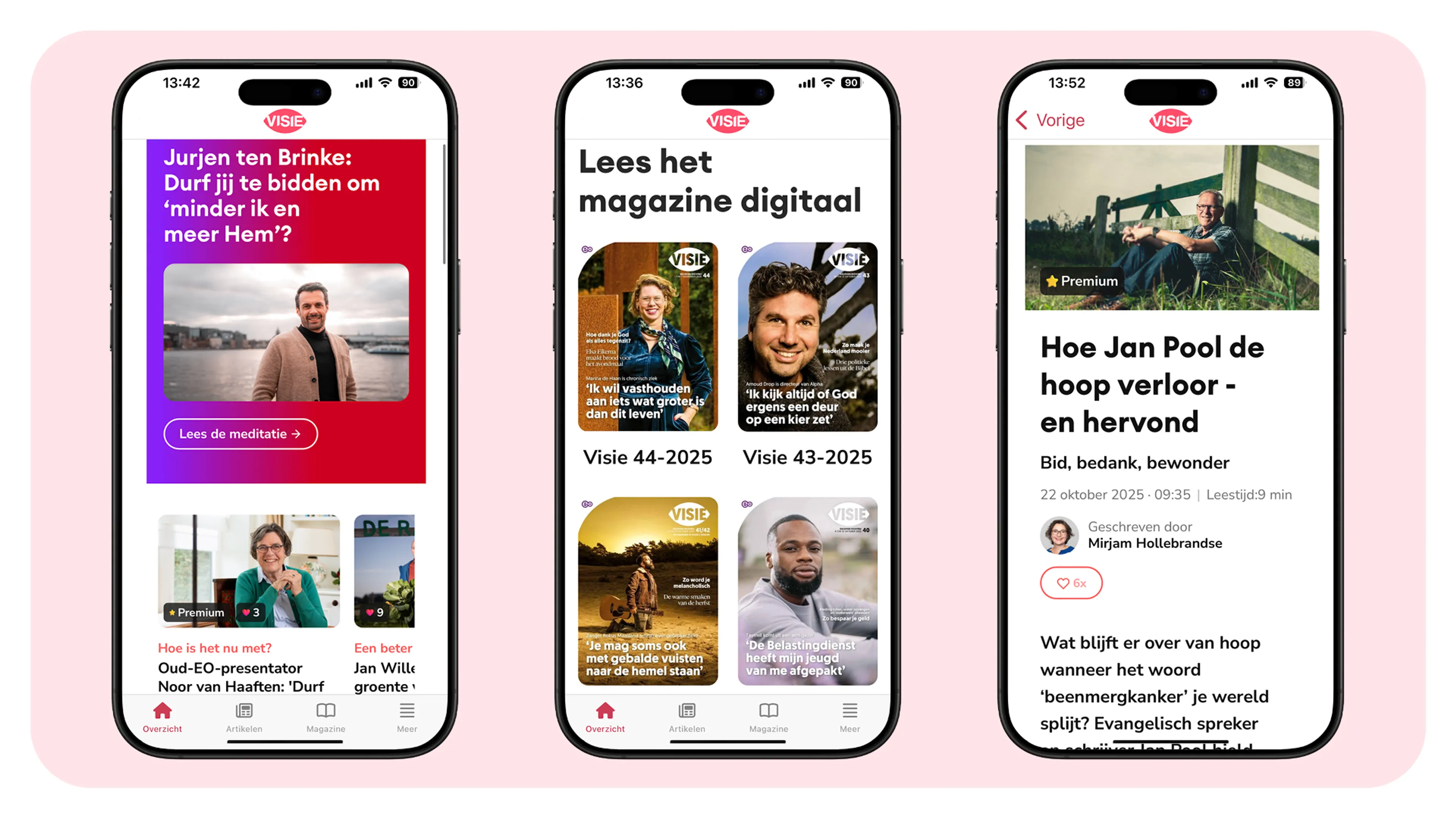 Download gratis de nieuwe Visie-app en lees Visie waar en wanneer je wilt!
