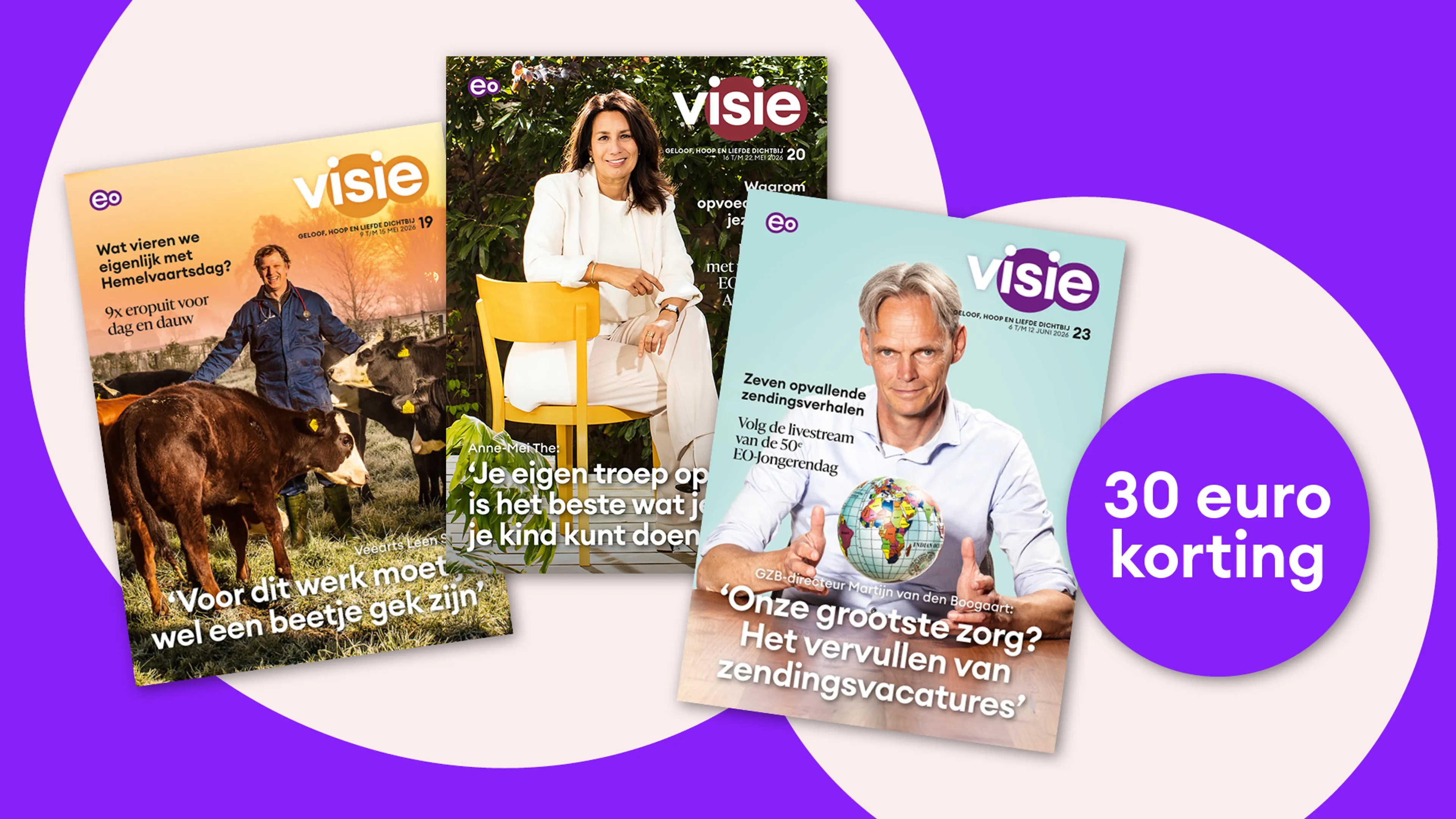 Tot 30 euro korting op jouw Visie-abonnement!