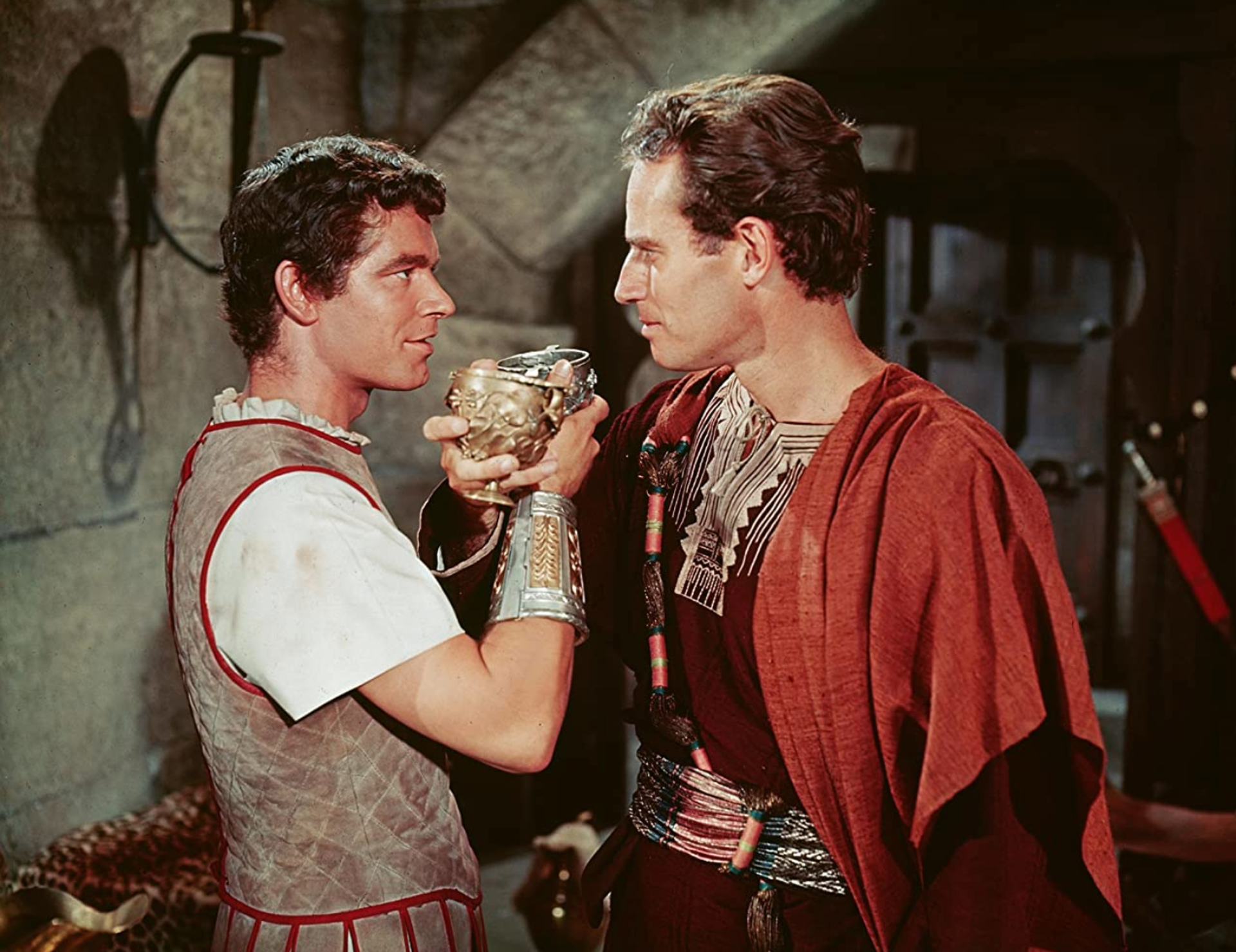 Messala en Ben-Hur in tijden van vriendschap. (Beeld: IMDb)