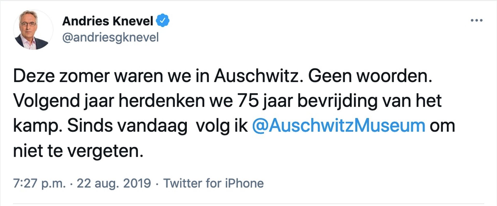 Tweet_Andries_Knevel_Auschwitz_2019