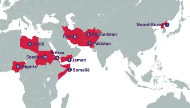 Ranglijst Christenvervolging 2023: