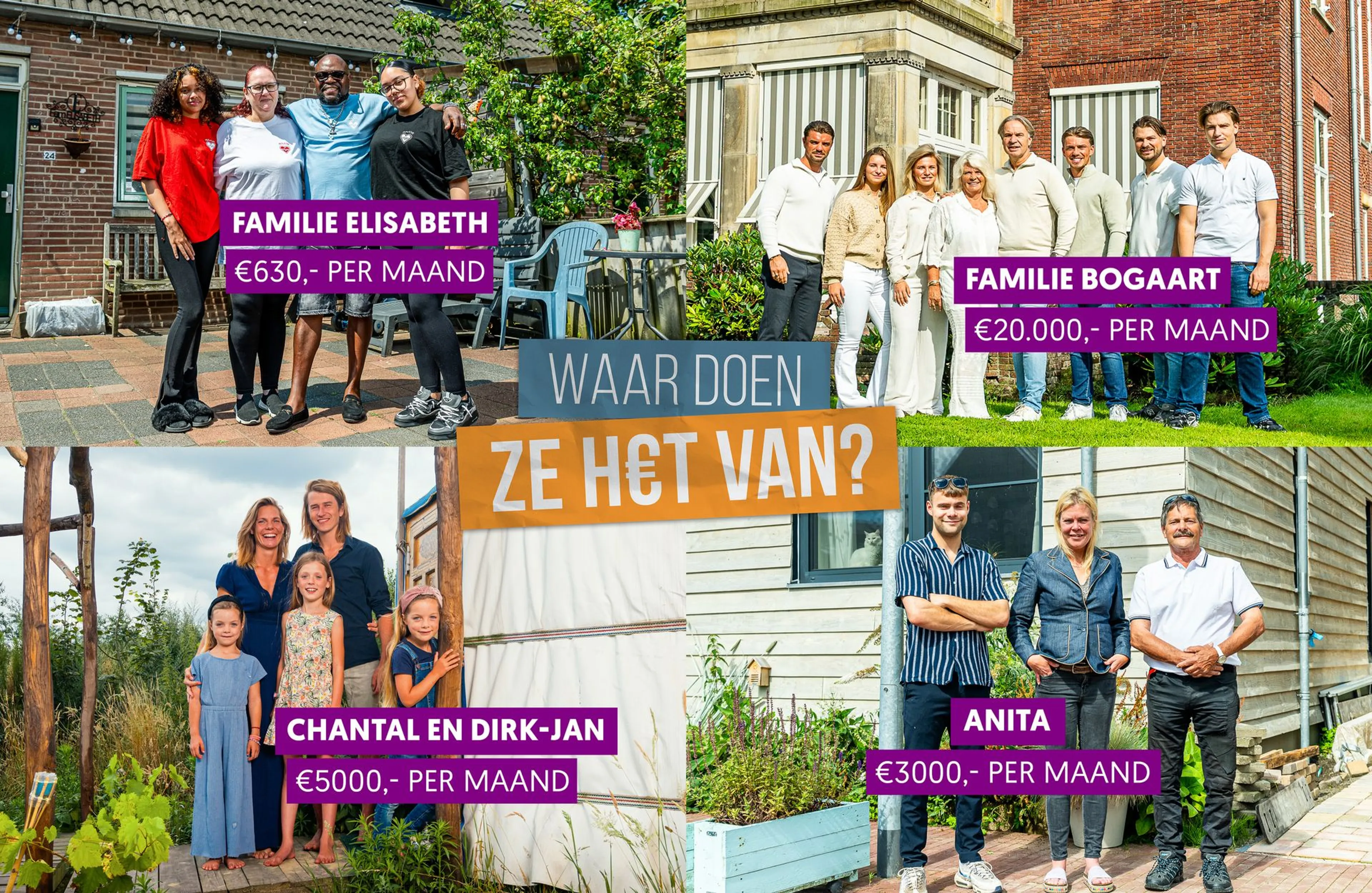 Waar doen ze het van? Met de Familie Bogaart.