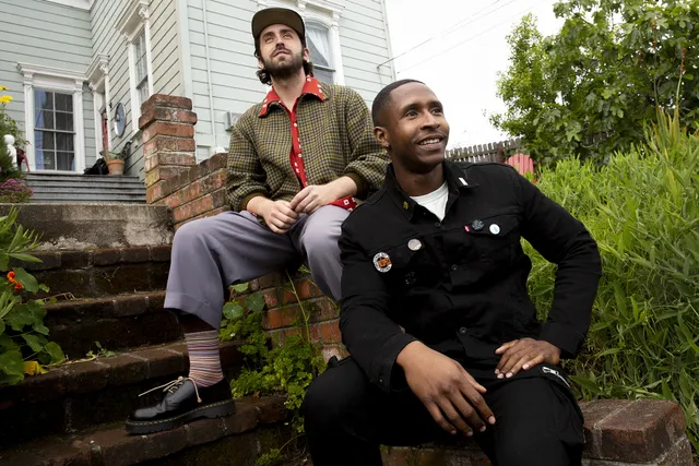 From left: A portrait of Joe Talbot and Jimmie Fails on Tuesday, May 21, 2019, in San Francisco, Calif. Talbot directs and Fails stars in the film The Last Black Man in San Francisco.