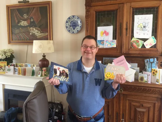 Lees ook: Caroline start kaartenactie voor gehandicapte broer Chris.