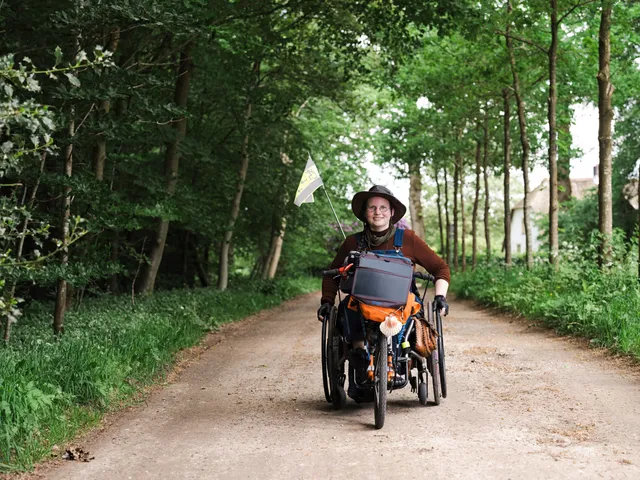 Laura Feenstra naar Santiago.