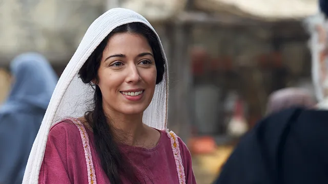 Actrice Elizabeth Tabish speelt in 'The Chosen' de rol van Maria Magdalena.