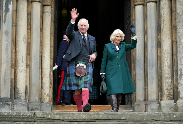 Kroning prins Charles III en koningin-gemalin Camilla.