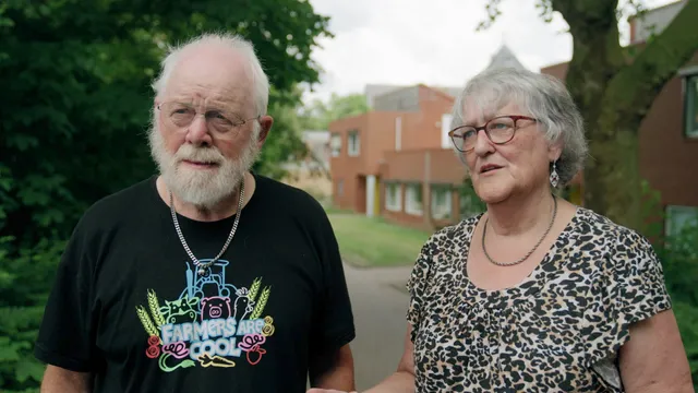 Pleegouders Karel en Grieta Gootjes.