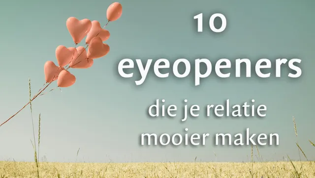 Voor een gelukkige relatie.