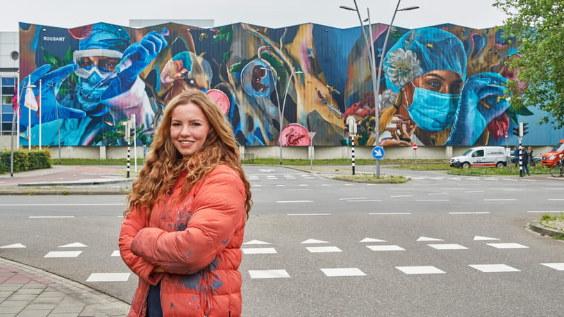 Street artist Rosalie de Graaf: 'Ga op zoek naar je doel in het leven'