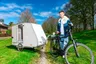 Jafeth met fietscaravan op Opwekking